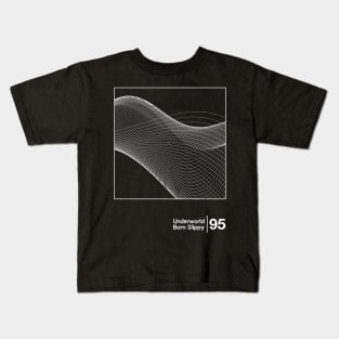 Underworld - Born Slippy / Minimal Style Graphic Artwork Design Kids T-Shirt